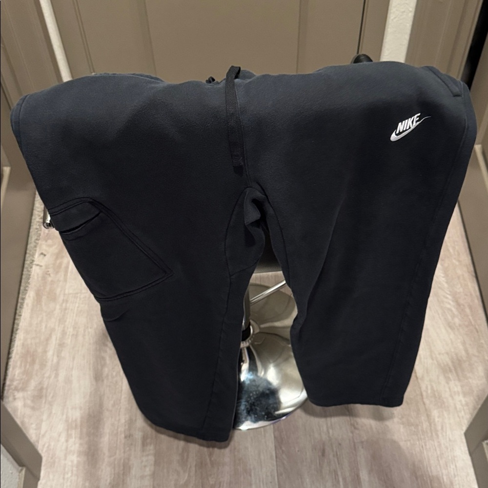 Nike Dark Joggers with White Logo